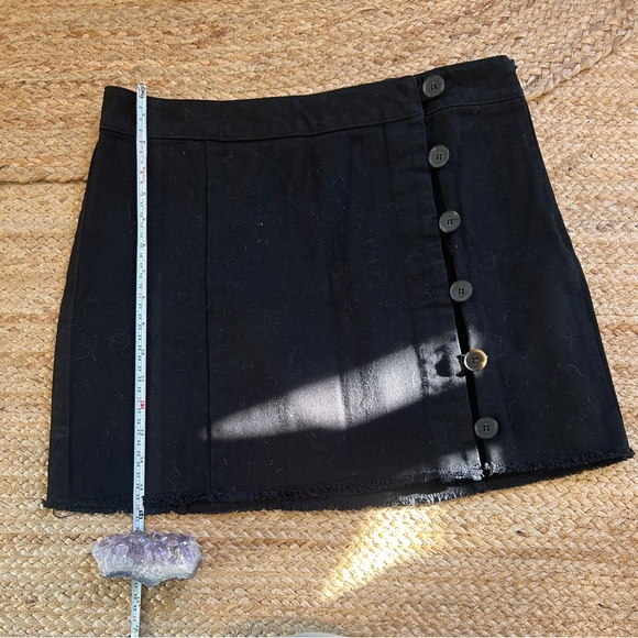 Button-Front Mini Skirt - Picture 3 of 8